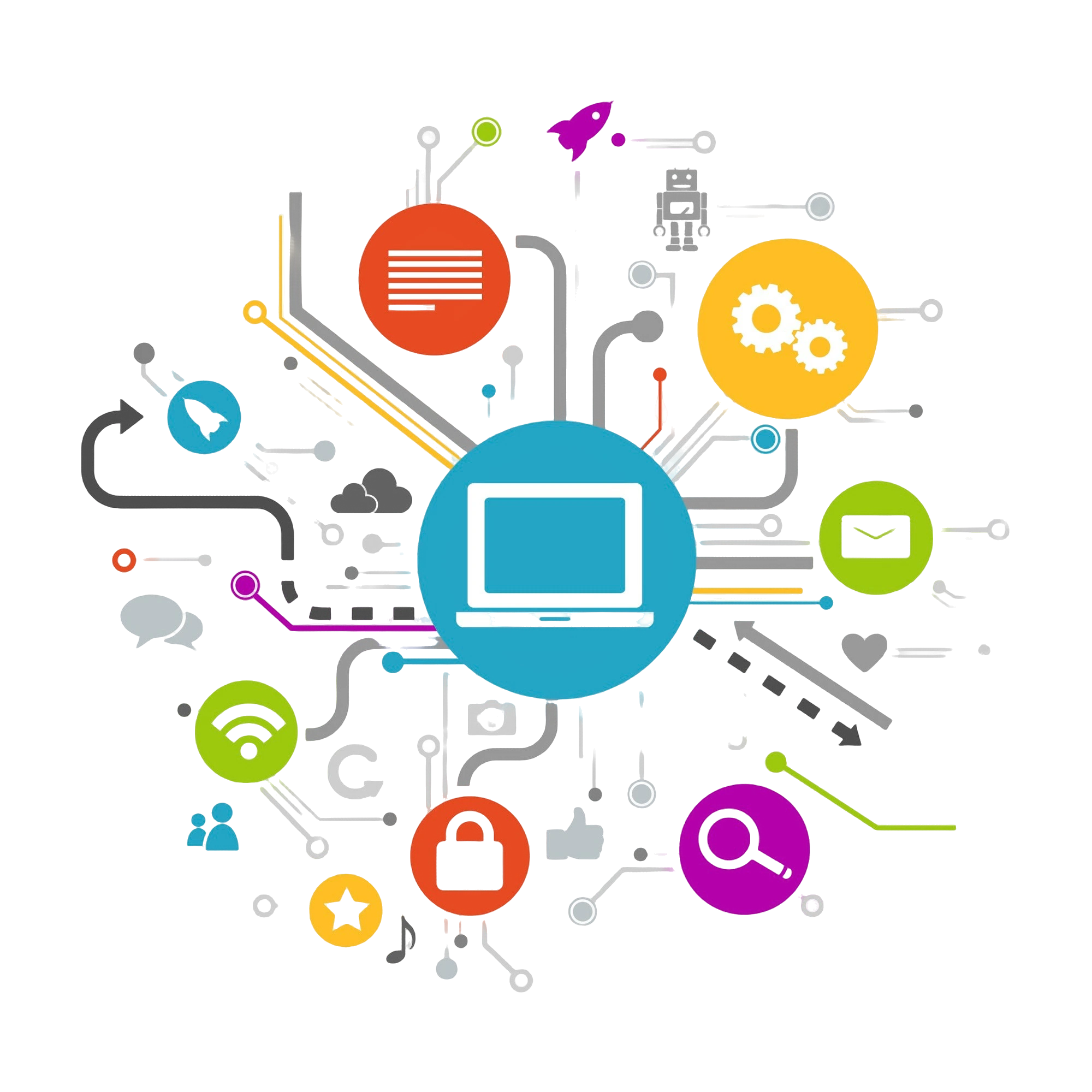 Illustration highlighting benefits of  Digital Transformation Service